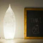 Lampada da terra moderna in nebulite In-es.artdesign Tank 2 H92cm Viadurini