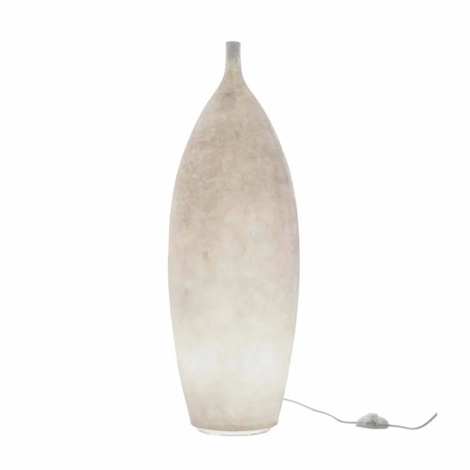Lampada da terra moderna in nebulite In-es.artdesign Tank 2 H92cm Viadurini