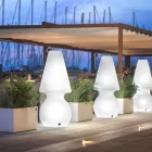 Lampada da Terra per Esterni con Luce Led in Polietilene Made in Italy - Alvarez Viadurini