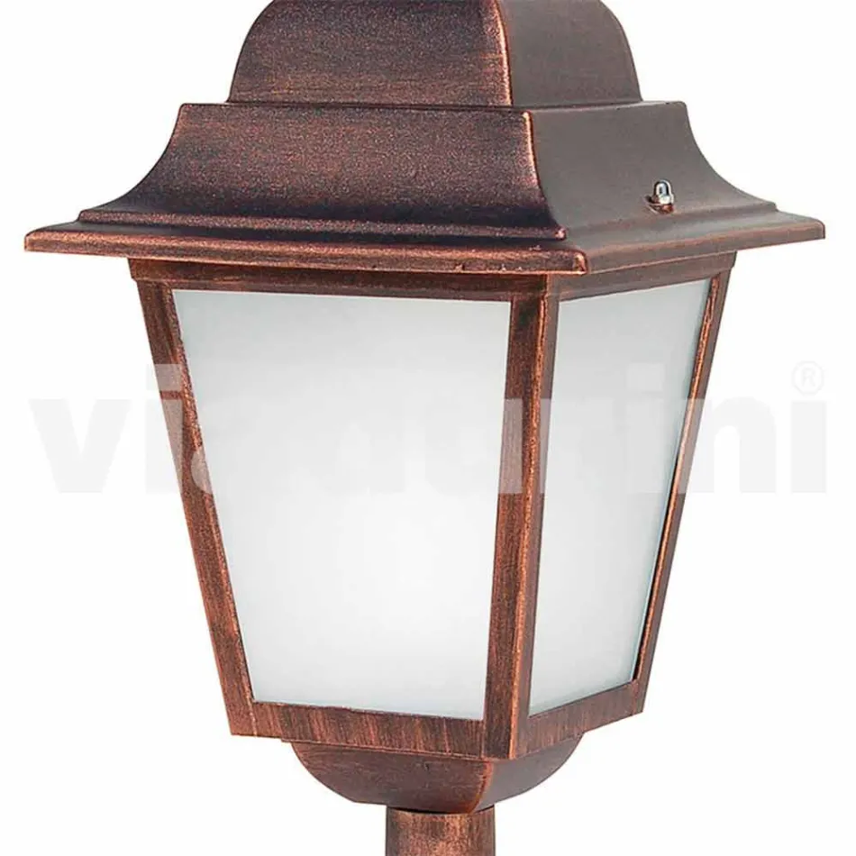Lampada da terra per esterno in alluminio fatta in Italia, Aquilina Viadurini