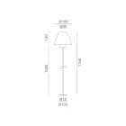 Lampada da Terra per Esterno in Ottone e Rame Made in Italy - Spada Viadurini