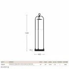 Lampada da terra per esterno  in ottone Pitosforo Viadurini
