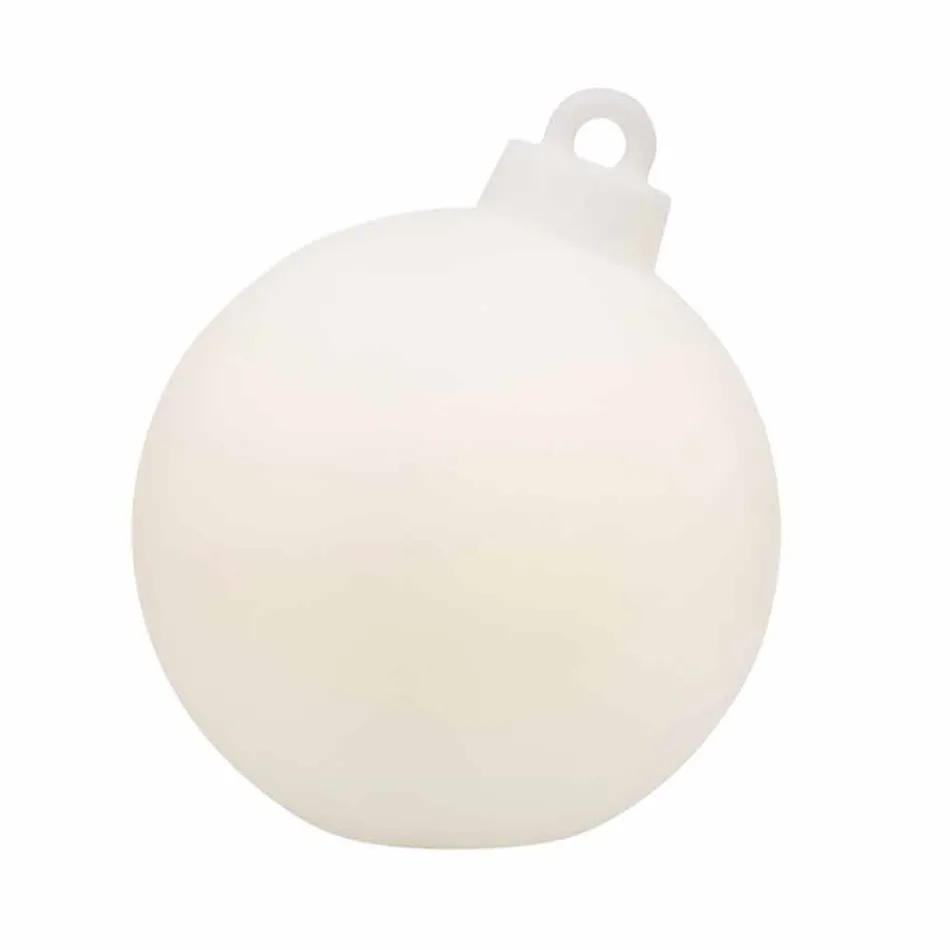 Lampada di Decoro da Interno o Esterno Palla di Natale Rossa, Bianca - Pallastar Viadurini