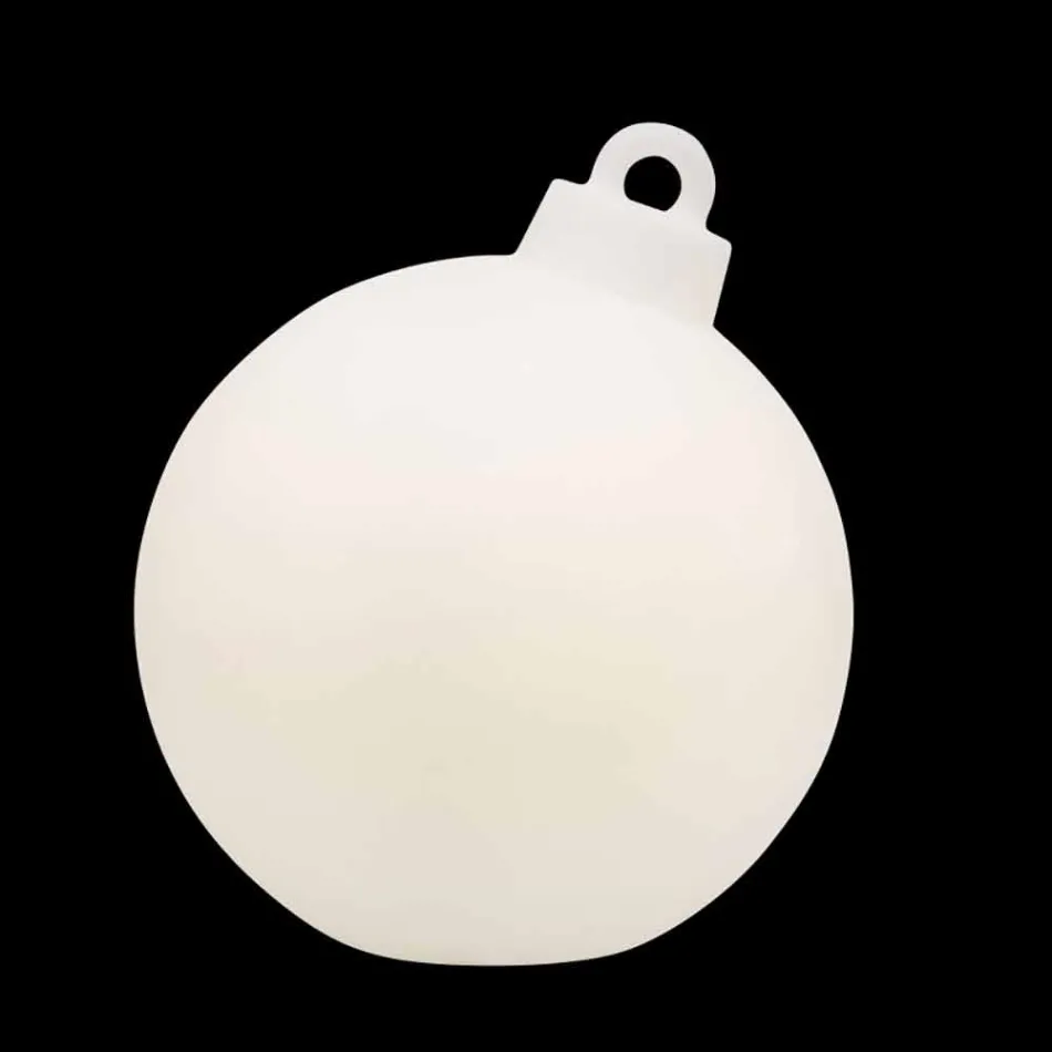 Lampada di Decoro da Interno o Esterno Palla di Natale Rossa, Bianca - Pallastar Viadurini