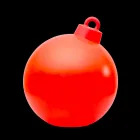 Lampada di Decoro da Interno o Esterno Palla di Natale Rossa, Bianca - Pallastar Viadurini