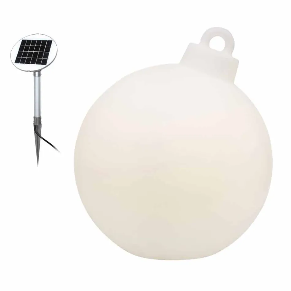 Lampada di Decoro da Interno o Esterno Palla di Natale Rossa, Bianca - Pallastar Viadurini