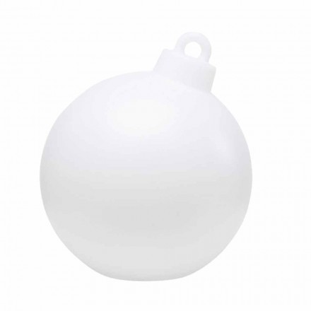 Lampada di Decoro da Interno o Esterno Palla di Natale Rossa, Bianca - Pallastar Viadurini