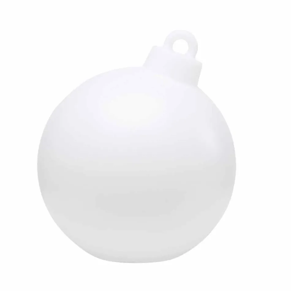 Lampada di Decoro da Interno o Esterno Palla di Natale Rossa, Bianca - Pallastar Viadurini