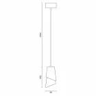 Lampada di design a sospensione in ceramica prodotta in Italia Asia Viadurini