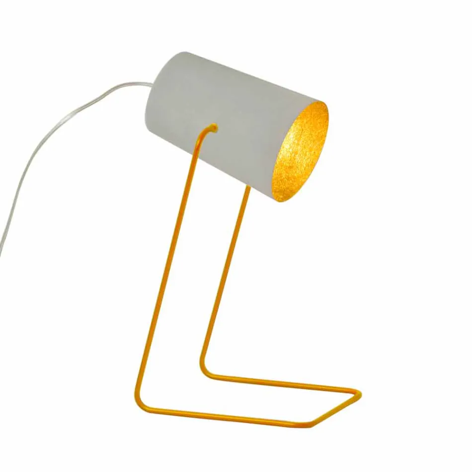 Lampada di design da tavolo In-es.artdesign Paint T effetto cemento Viadurini