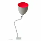 Lampada di design da terra In-es.artdesign Flower Cemento verniciata Viadurini
