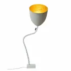 Lampada di design da terra In-es.artdesign Flower Cemento verniciata Viadurini
