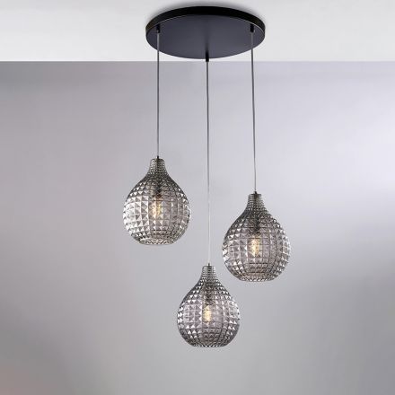 Lampada di Design in Vetro e Metallo Made in Italy per Arredare con Stile - Atlas Viadurini