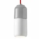 Lampada di design sospesa in ceramica e alluminio made in Italy Asia Viadurini