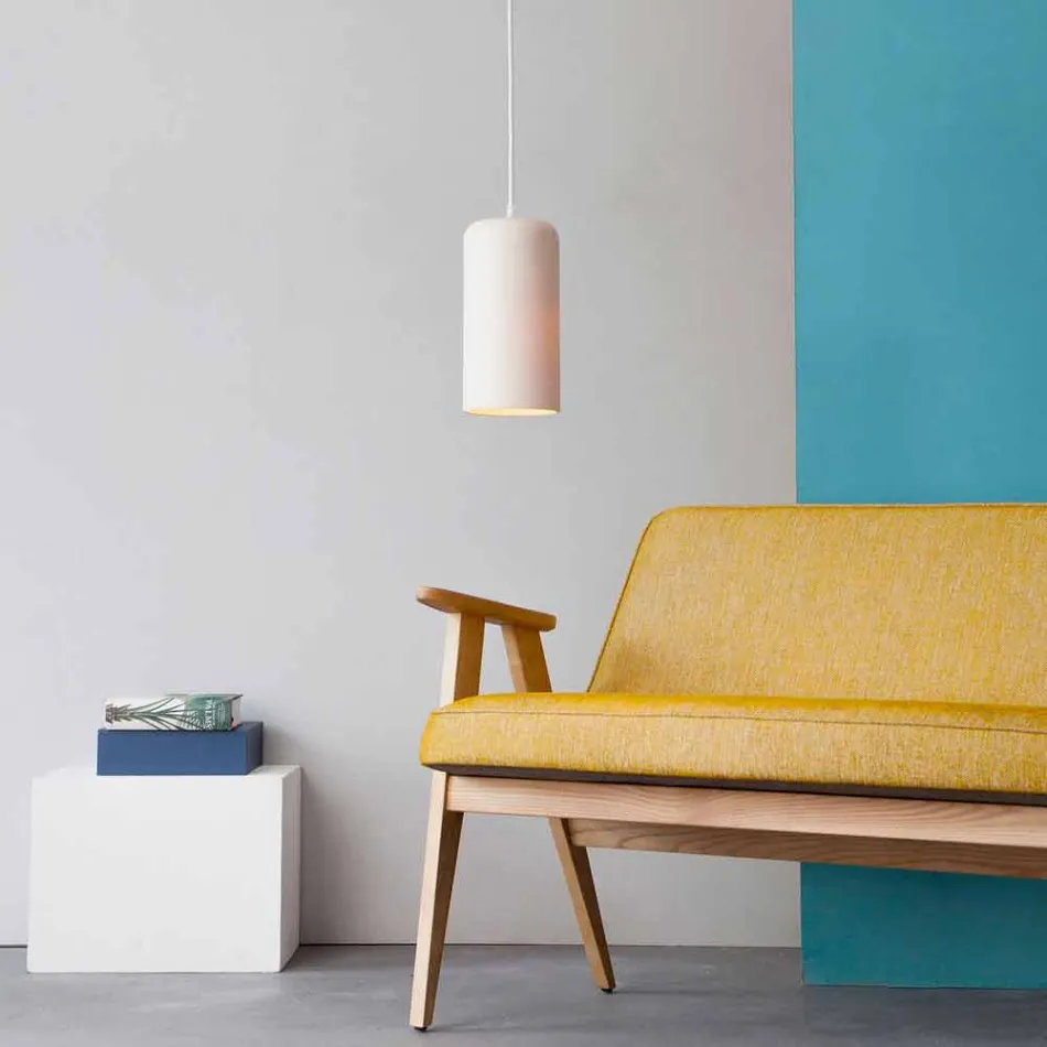 Lampada di design sospesa In-es.artdesign Candle 1 in colorata laprene Viadurini