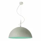 Lampada di design sospesa In-es.artdesign Mezza Luna Cemento vernice Viadurini
