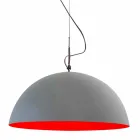Lampada di design sospesa In-es.artdesign Mezza Luna Cemento vernice Viadurini