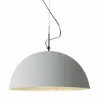 Lampada di design sospesa In-es.artdesign Mezza Luna Cemento vernice Viadurini