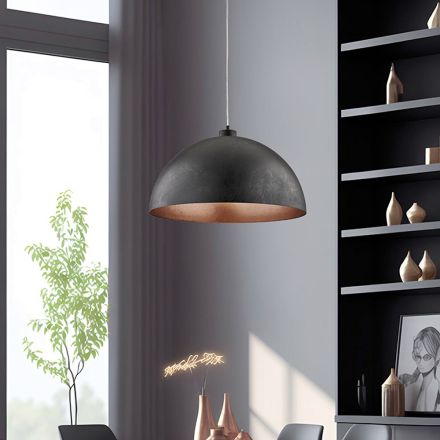 Lampada Elegante in Vetro e Metallo Made in Italy per Interni Raffinati - Deneb Viadurini