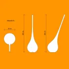 Lampada in Plastica di Design Vaso Portafiori Luminoso - Ampoule by Myyour Viadurini