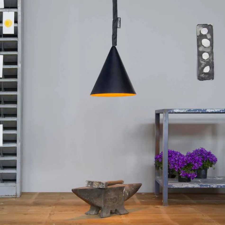 Lampada in resina a sospensione In-es.artdesign Jazz Lavagna moderna Viadurini
