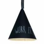 Lampada in resina a sospensione In-es.artdesign Jazz Lavagna moderna Viadurini