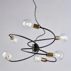 Lampada in vetro e metallo Made in Italy per ambienti raffinati – Venere Viadurini