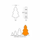 Lampada interni tavolo/terra Slide Lightree albero natale made Italy Viadurini