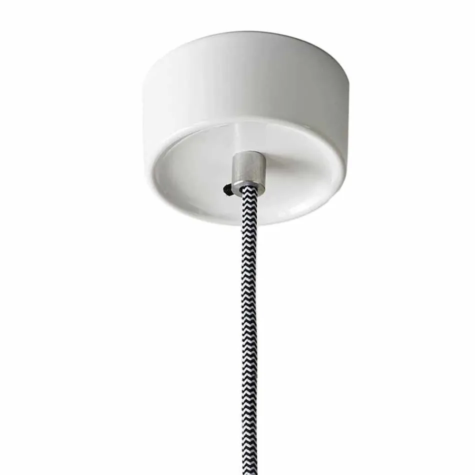 Lampada moderna a sospensione in ceramica colorata made in Italy Asia Viadurini