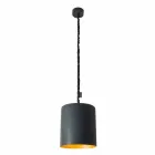 Lampada moderna a sospensione In-es.artdesign Bin Lavagna in resina Viadurini