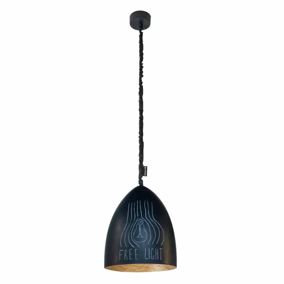 Lampada moderna a sospensione In-es.artdesign Flower S Lavagna resina Viadurini
