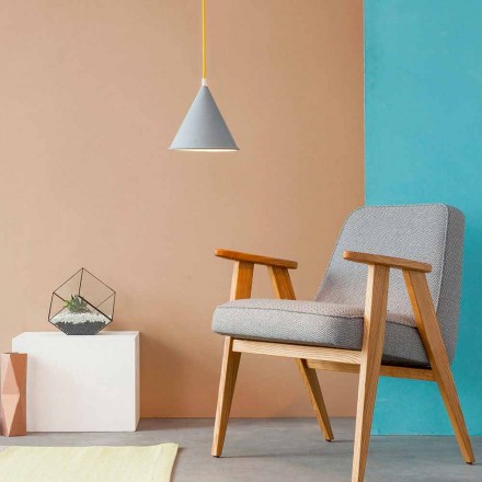 Lampada moderna a sospensione In-es.artdesign Pop 2 laprene colorata Viadurini