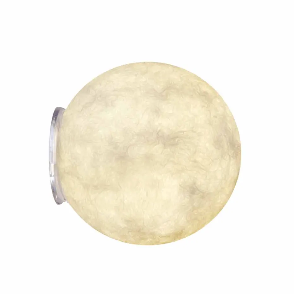 Lampada moderna da muro In-es.artdesign A. Moon in nebulite Viadurini