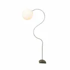 Lampada moderna da terra bianca nebulite In-es.artdesign Luna H210cm Viadurini