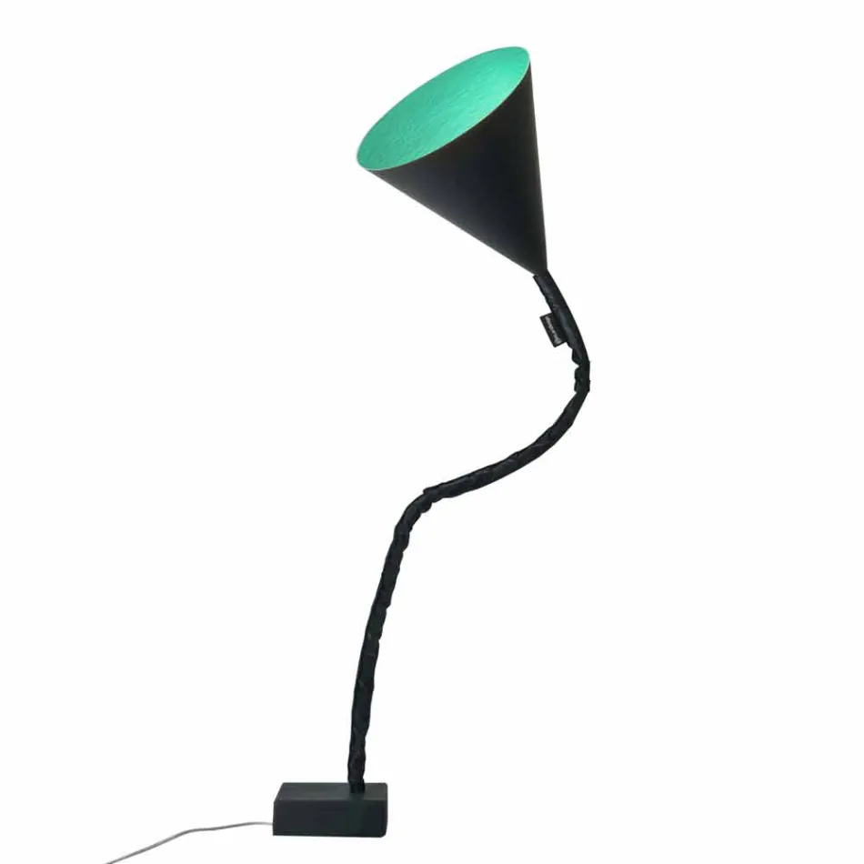 Lampada moderna da terra In-es.artdesign Flower Lavagna in resina Viadurini