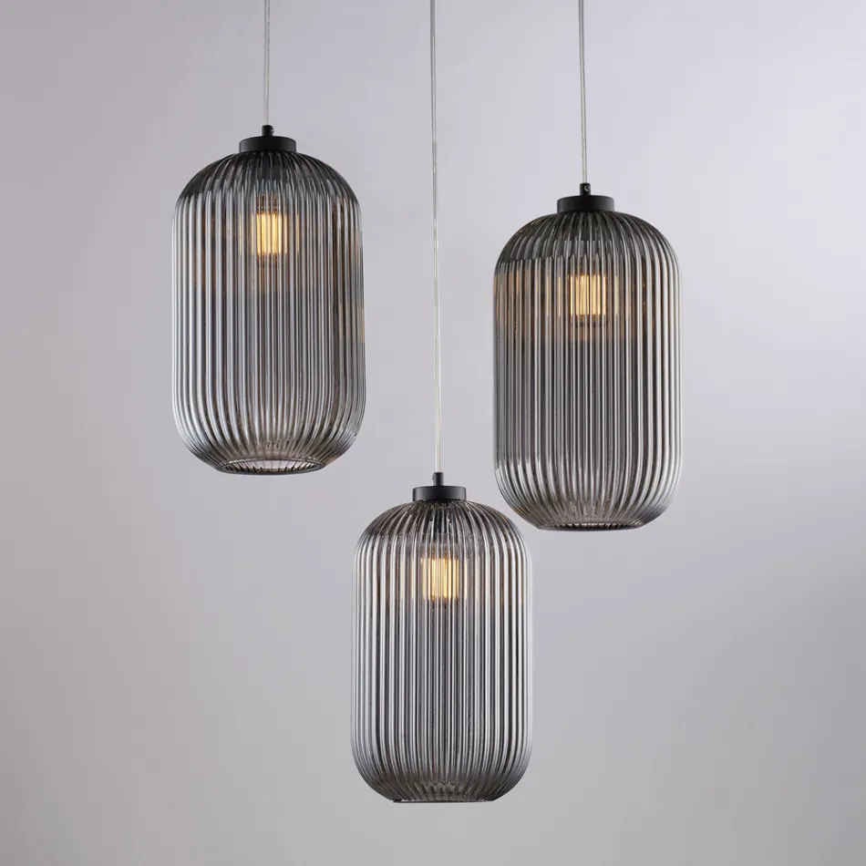 Lampada Moderna in Vetro e Metallo Made in Italy Ideale per Ogni Ambiente - Aquila Viadurini