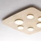 Lampada moderna in vetro e metallo per arredare con stile gli interni – Kepler Viadurini