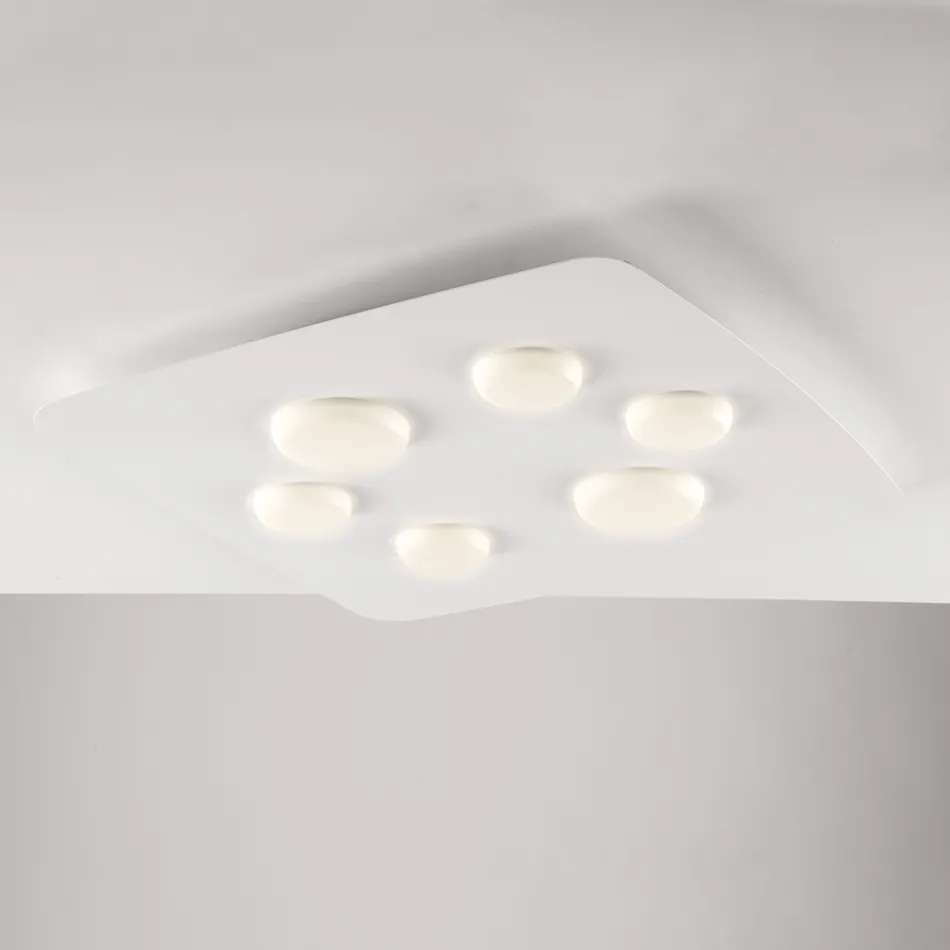 Lampada moderna in vetro e metallo per arredare con stile gli interni – Kepler Viadurini