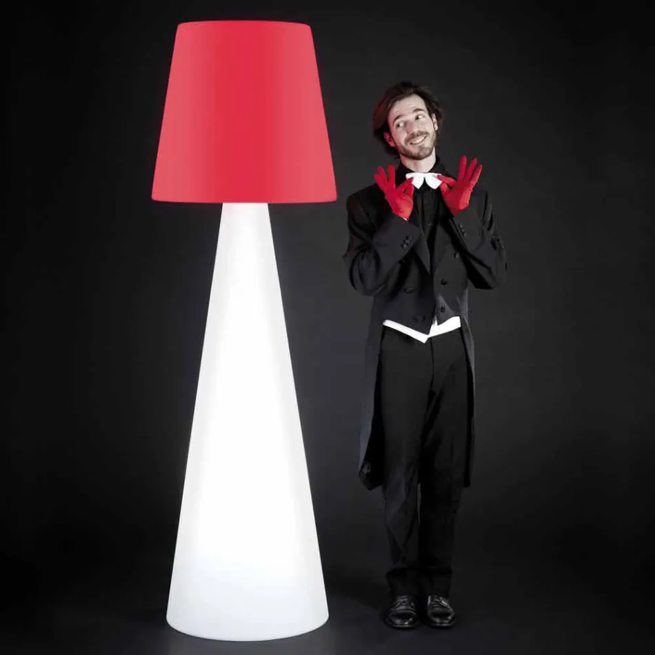 Lampada moderna per esterno Slide Pivot bianco luminoso fatta Italia Viadurini