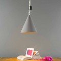 Lampada moderna sospesa In-es.artdesign Jazz Cemento finitura cemento