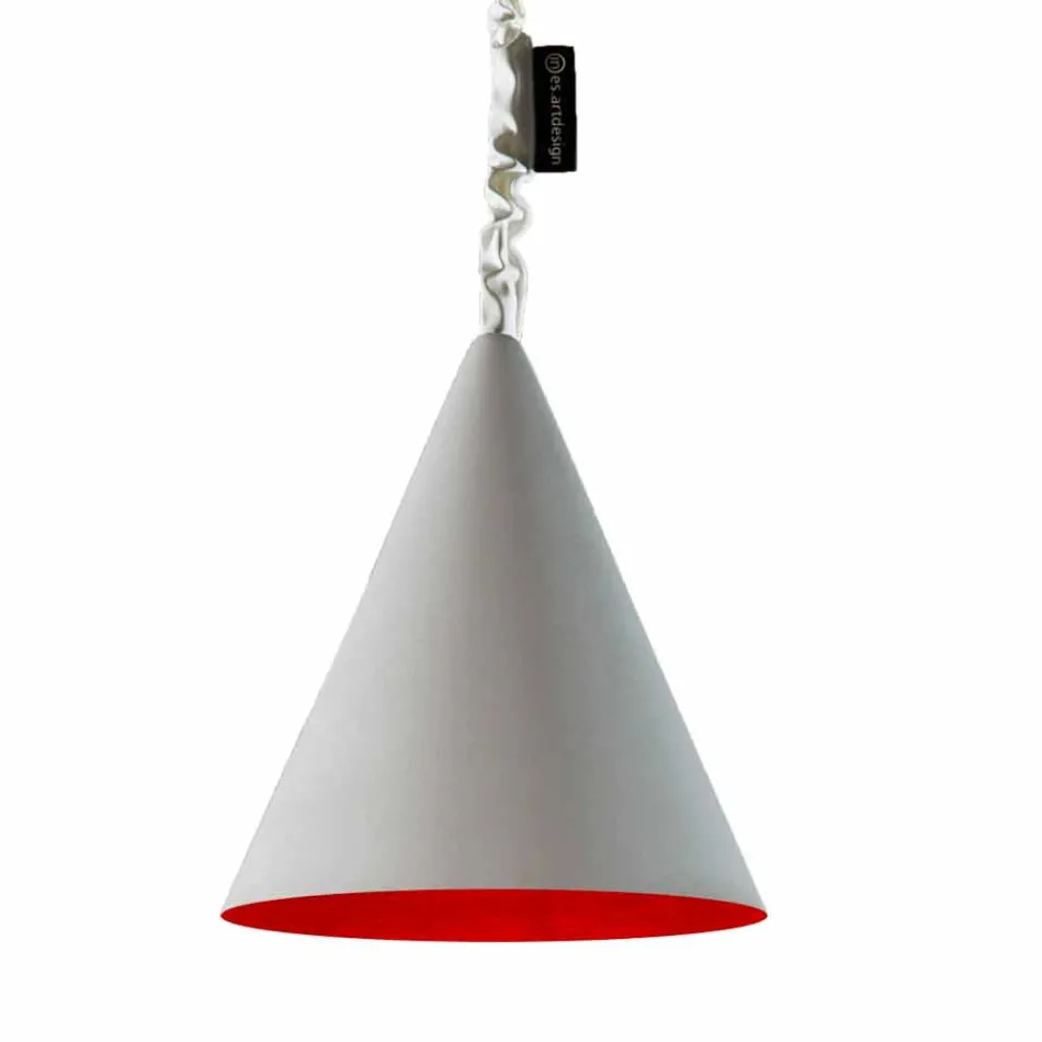 Lampada moderna sospesa In-es.artdesign Jazz Cemento finitura cemento Viadurini