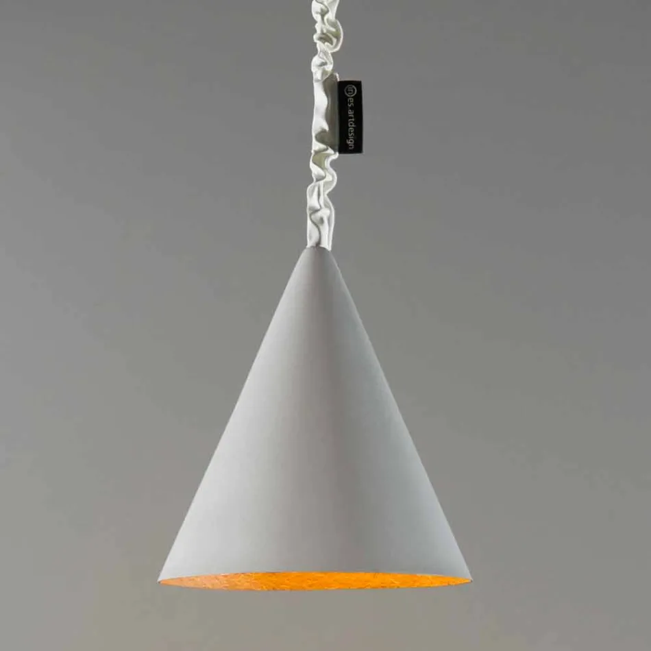 Lampada moderna sospesa In-es.artdesign Jazz Cemento finitura cemento Viadurini
