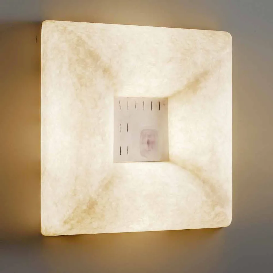 Lampada nebulite bianca a muro In-es.artdesign Dada Luna 1 di design Viadurini