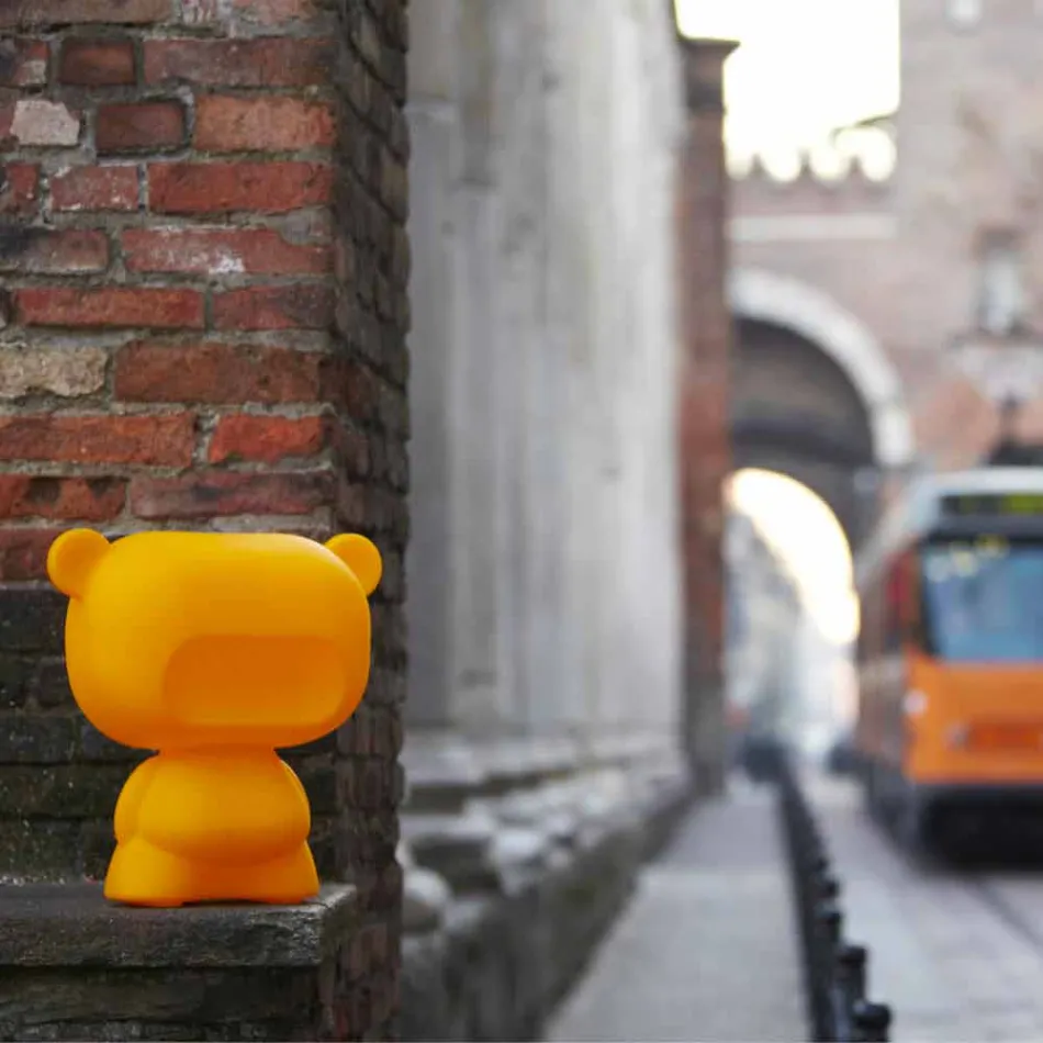 Lampada orso da tavolo luminosa Slide Pure colorata fatta in Italia Viadurini