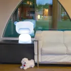 Lampada orso da tavolo luminosa Slide Pure colorata fatta in Italia Viadurini