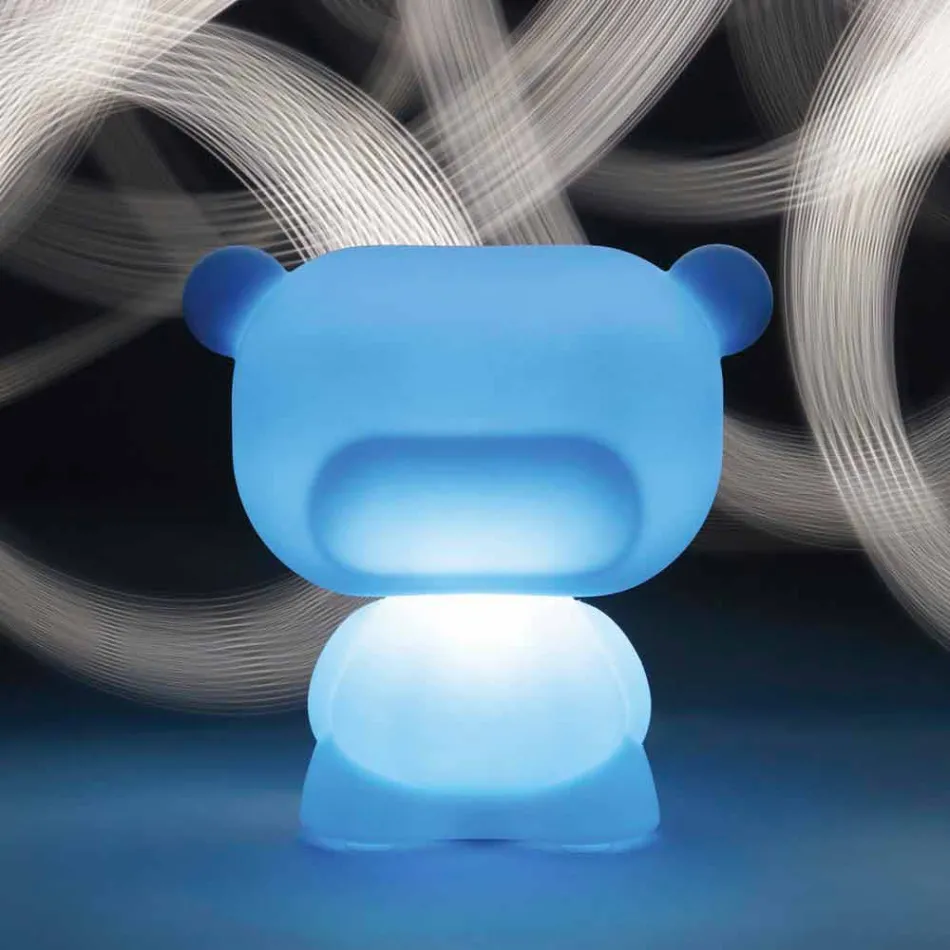 Lampada orso da tavolo luminosa Slide Pure colorata fatta in Italia Viadurini