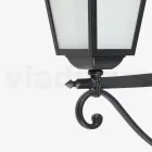 Lampada Outdoor Realizzata in Alluminio Antracite e Vetro Made in Italy - Elric Viadurini