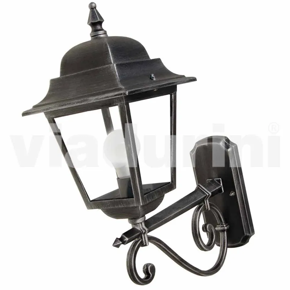 Lampada per esterno a parete in alluminio made in Italy, Aquilina Viadurini