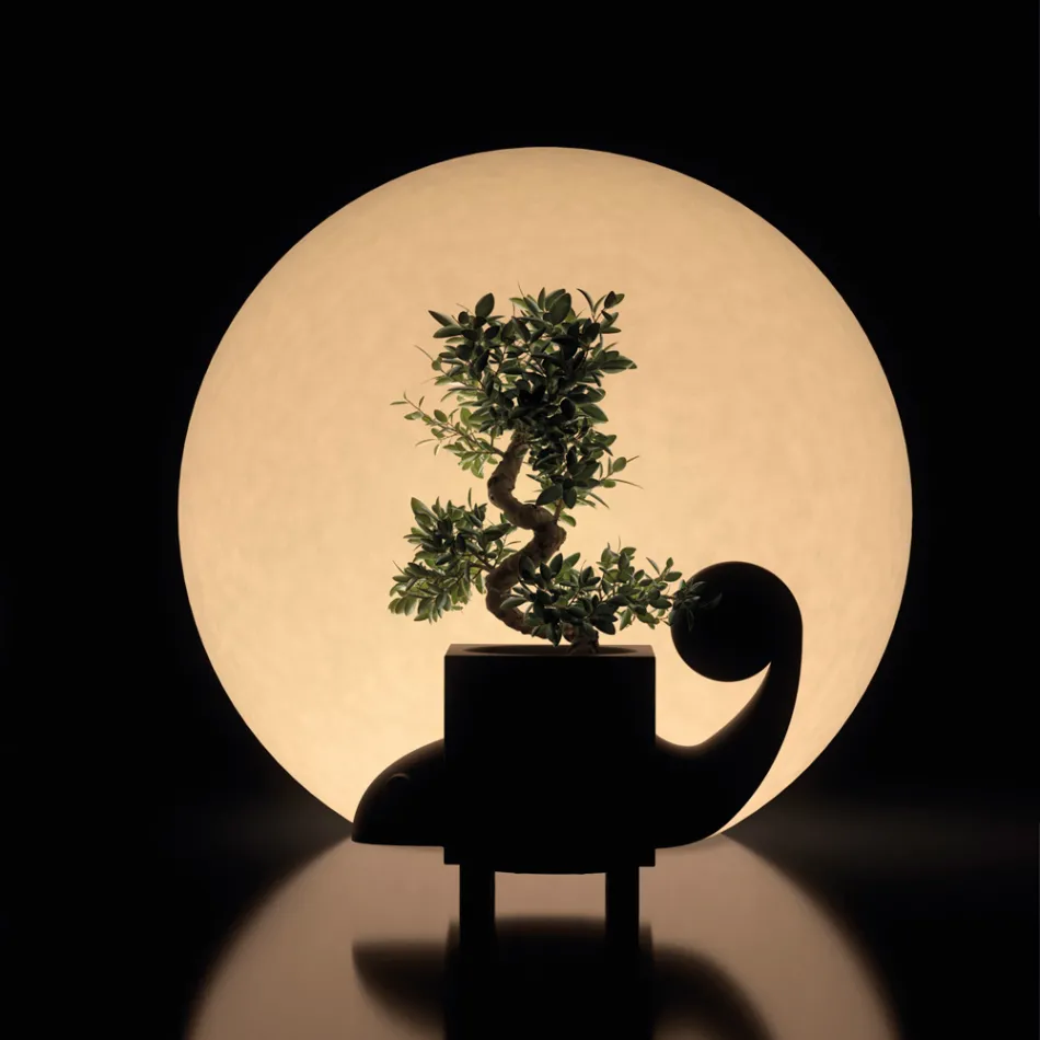 Lampada per Interni a Forma di Sfera in Polietilene Made in Italy - Calipso Viadurini