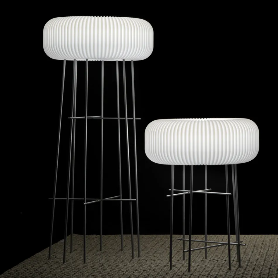 Lampada per Interni in Polietilene in Diverse Misure Made in Italy - Disco Viadurini